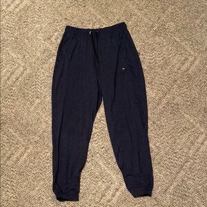 Navy Blue Jogger Sweatpants with Elastic Cuffs